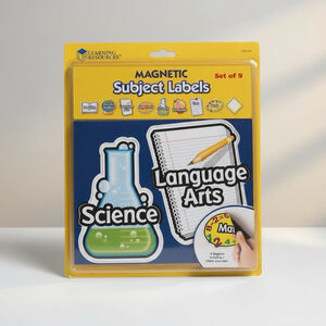 Learning Resources Magnetic Subject Labels - Set of 9 - Science & Language Arts